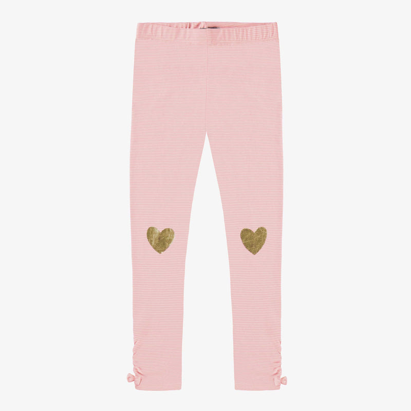 Souris Mini Legging rose avec coeurs