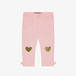 Souris Mini Legging rose avec coeurs