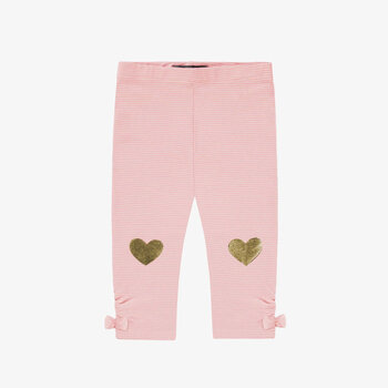 Souris Mini Legging rose avec coeurs
