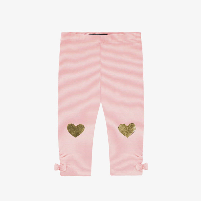 Souris Mini Legging rose avec coeurs