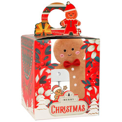 Gom-Mee Boîte cadeau P'tit biscuit - 1 peluche + 1 bruine d'oreiller