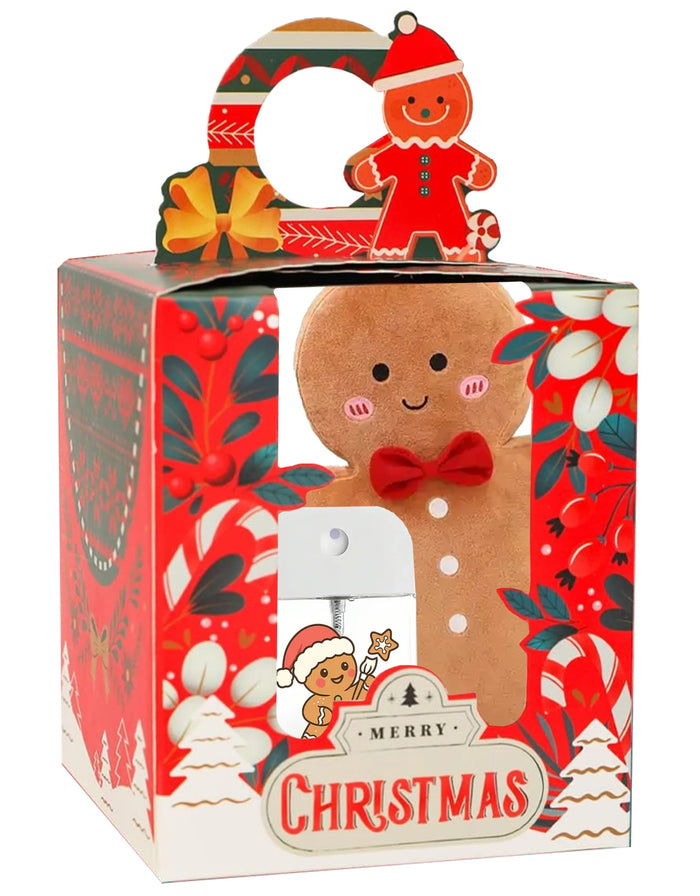 Gom-Mee Boîte cadeau P'tit biscuit - 1 peluche + 1 bruine d'oreiller