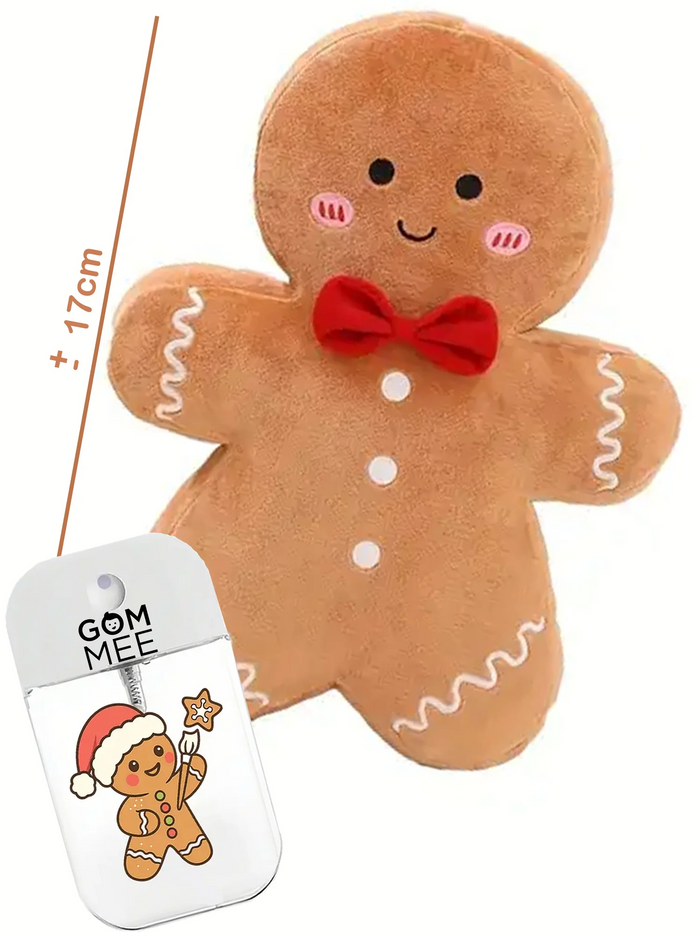 Gom-Mee Boîte cadeau P'tit biscuit - 1 peluche + 1 bruine d'oreiller