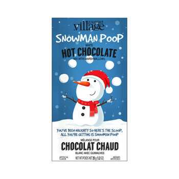 Chocolat chaud ‘Snowman Poop’ - Blanc avec guimauves