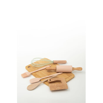 Micasso & co. Ensemble mini-chef 7-en-1 - Rose Guimauve