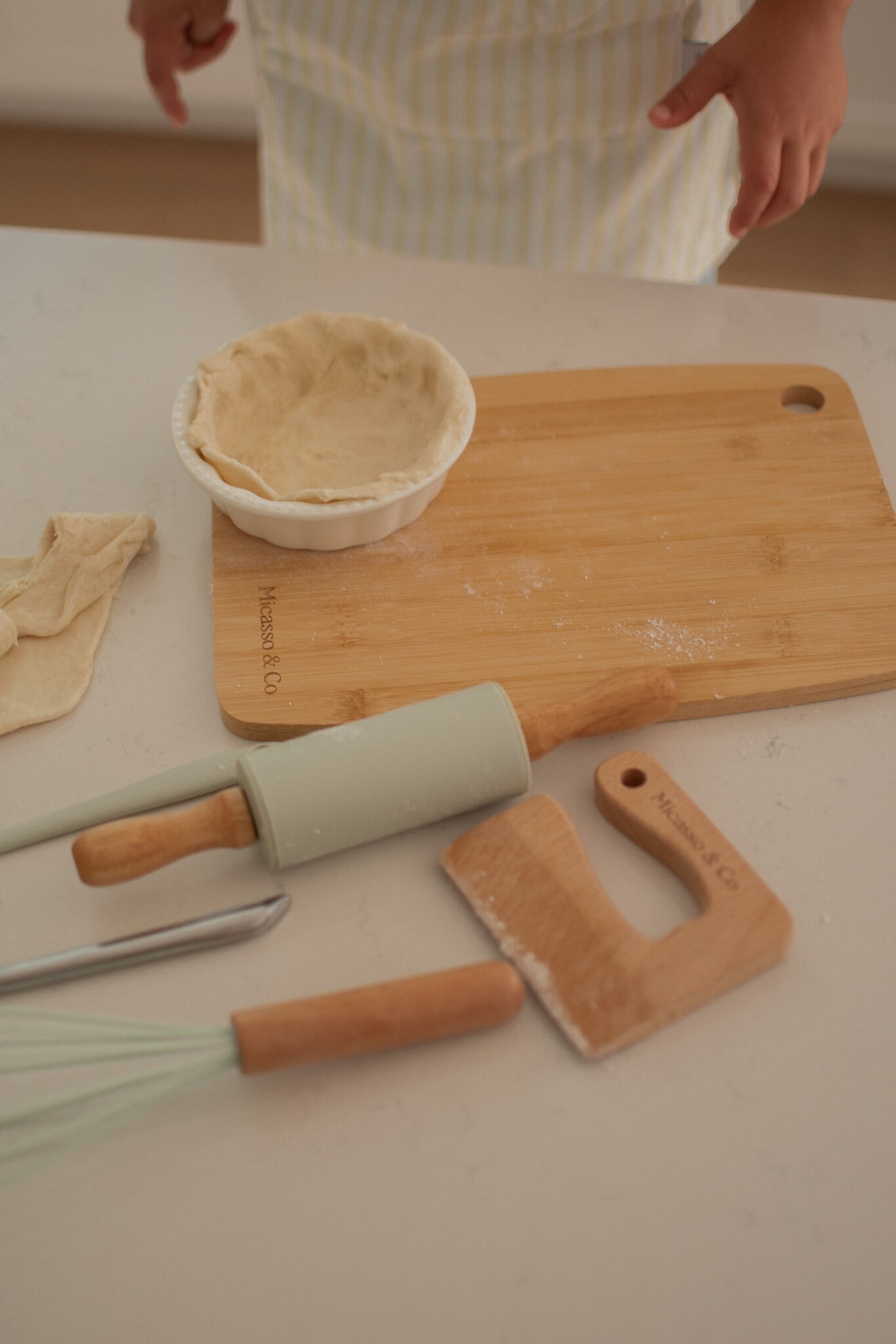 Micasso & co. Ensemble mini chef 7-en-1 - Sauge douce