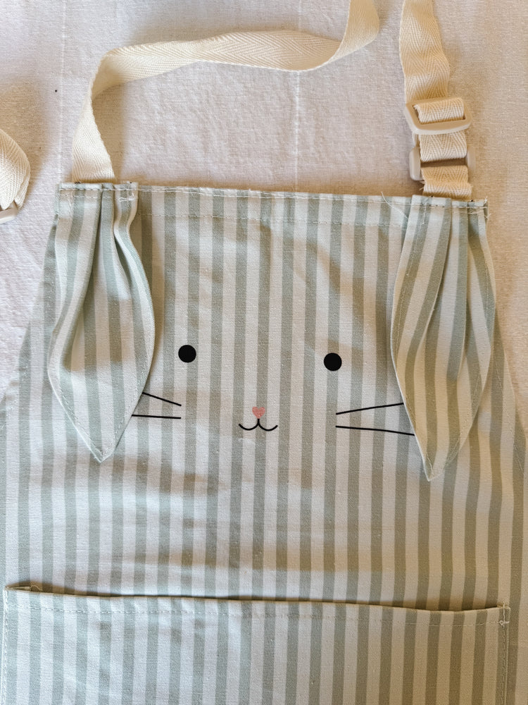 Micasso & co. Tablier de cuisine pour petit chef - Lapin Sauge