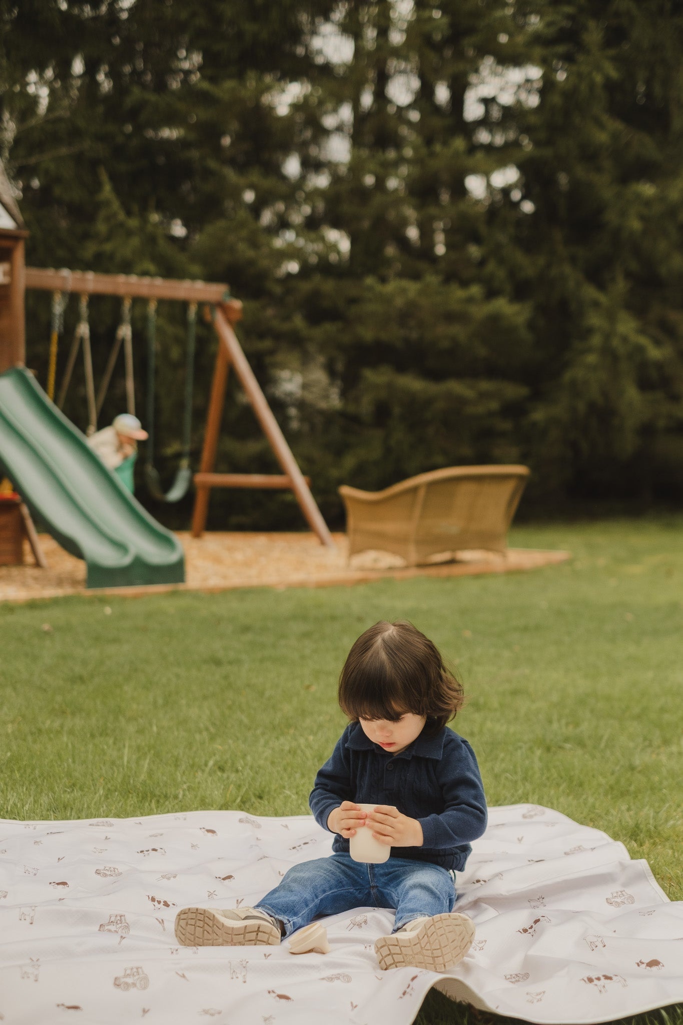 Micasso & co. Tapis de sol imperméable multiusage pour bébés - Brunch du dimanche