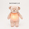 Moonie Peluche sonore et veilleuse 2.0 - Ourson Rose