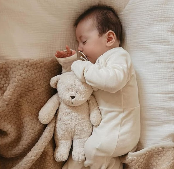 Moonie Peluche sonore et veilleuse 2.0 - Ourson Rose