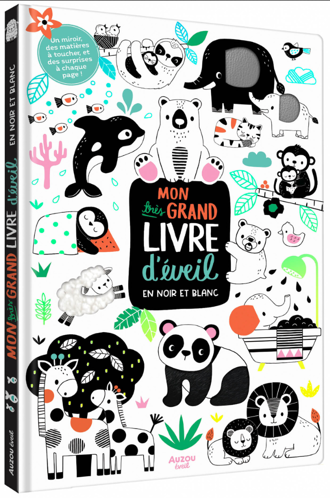 Auzou Mon très grand livre d'éveil - En noir et blanc