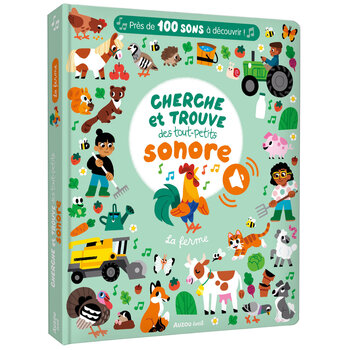 Auzou Cherche et trouve des tout-petits - Sonore - La ferme
