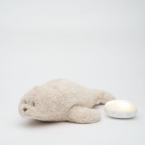 Moonie Peluche sonore et veilleuse 2.0 - Phoque Sand