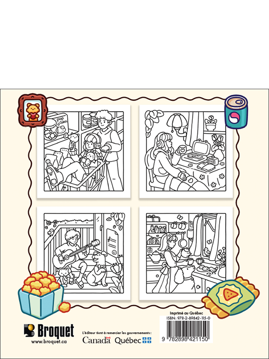 Broquet Jeunesse Coloriage réconfortant - Moments chill
