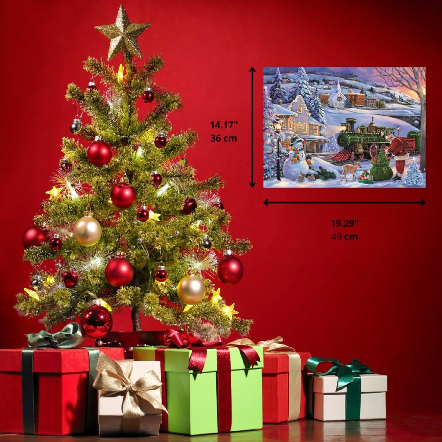 Clementoni Casse-tête 500 pièces - Train de Noël