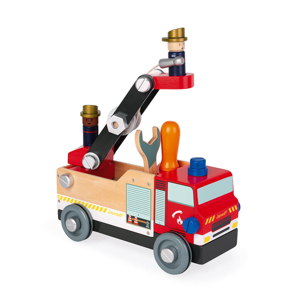 Janod Brico'kids Camion de Pompiers à construire