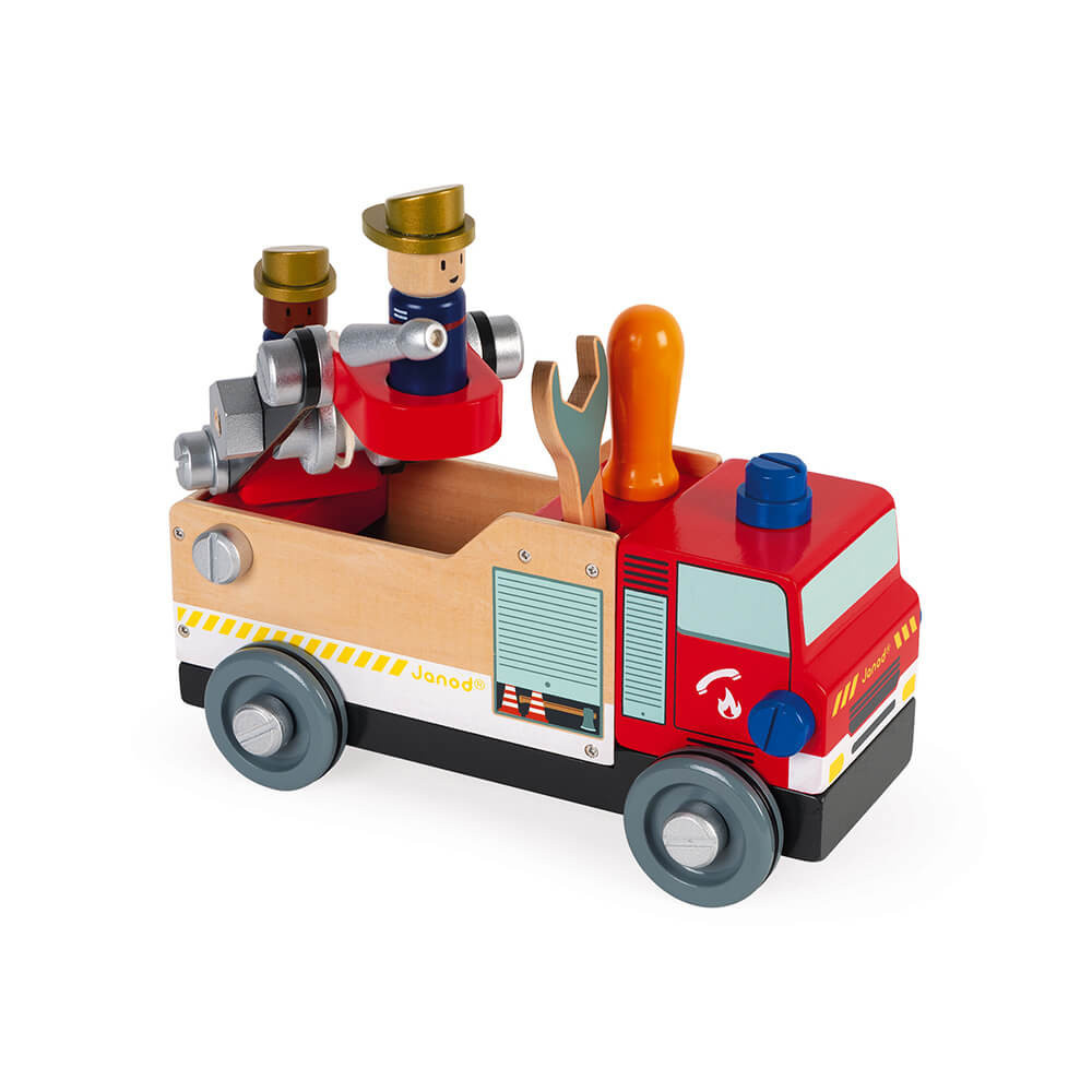 Janod Brico'kids Camion de Pompiers à construire