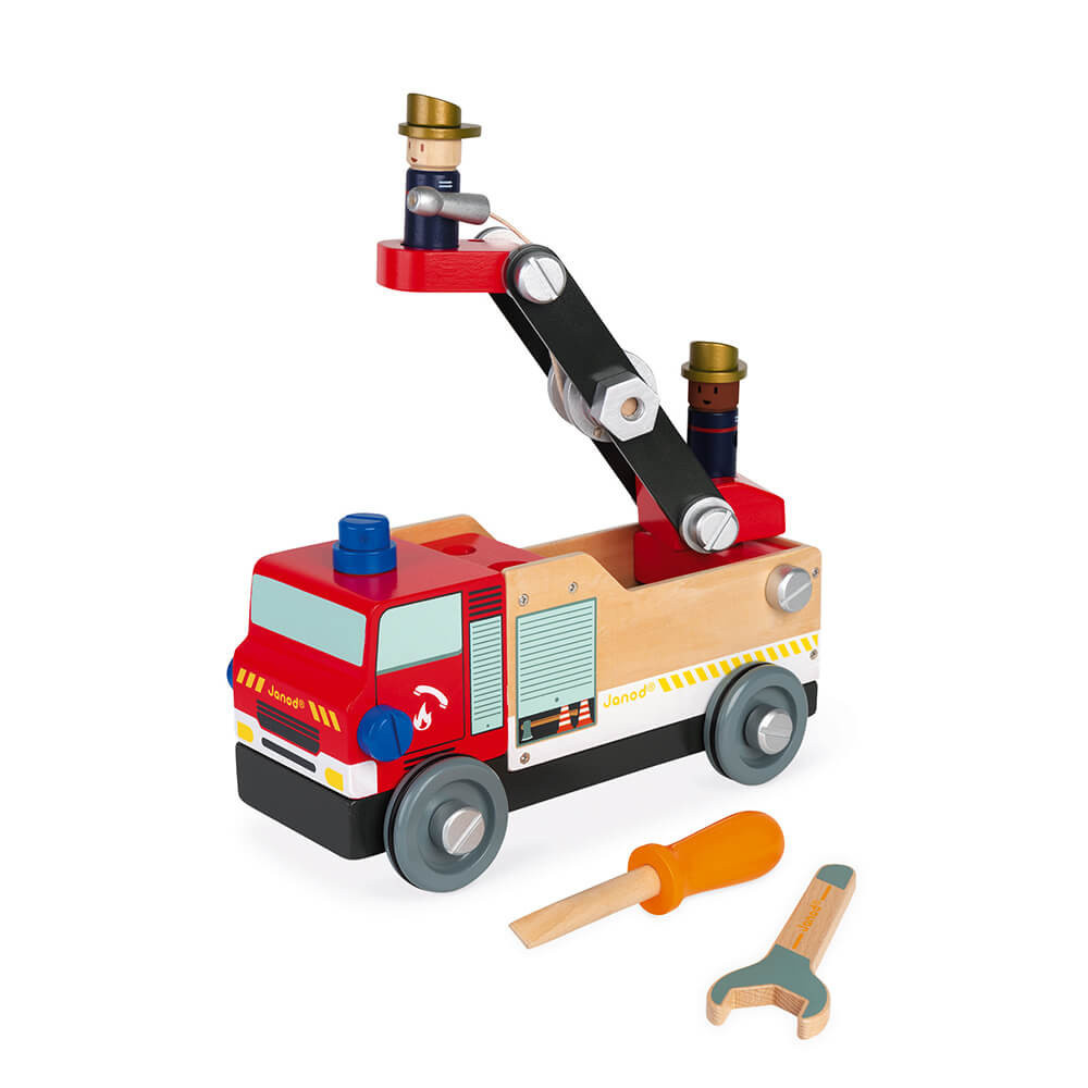 Janod Brico'kids Camion de Pompiers à construire