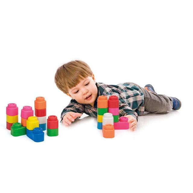 Clementoni Soft Clemmy - Jeu de blocs souples - 24pcs