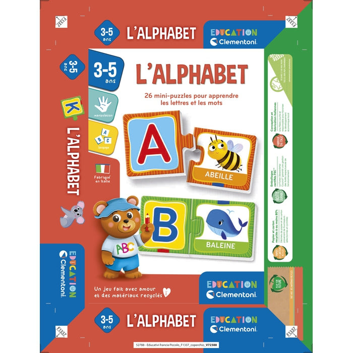 Clementoni Éducation - L'alphabet (3-5ans)