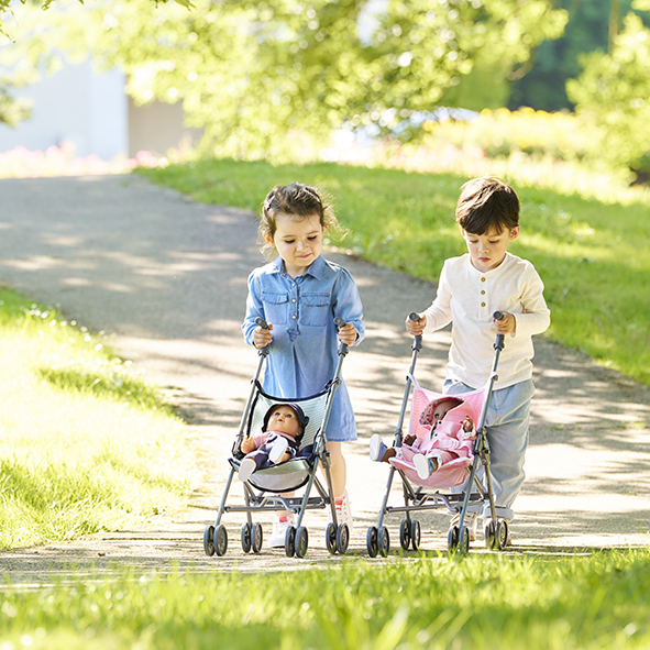 Corolle Poussette canne rose