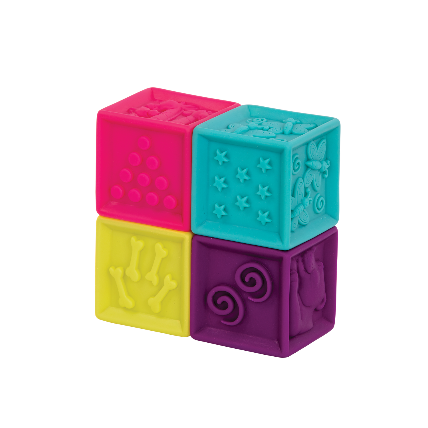 B. baby Blocs souples et anneaux d'empilage 17pcs