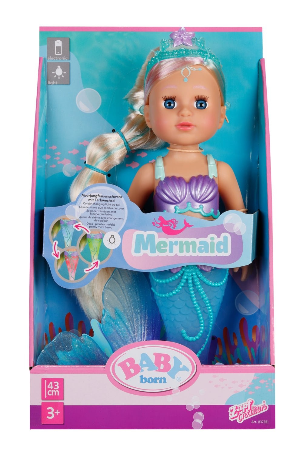 Baby born Poupée Sirène 43cm