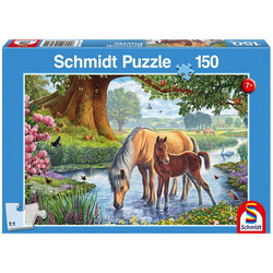 Schmidt Casse-tête - Chevaux dans le ruisseau - 150pcs (7ans+)