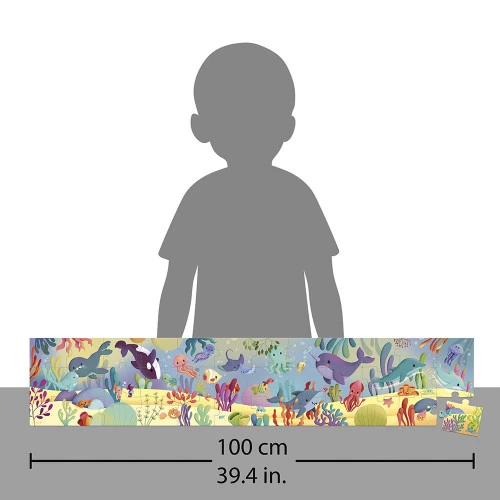 Janod Casse-tête - Panorama - Les animaux marins - 36pcs (4+)