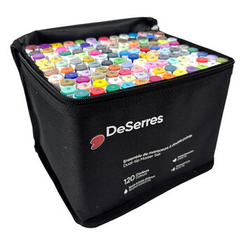 DeSerres Ensemble marqueurs alcool double pointe - 120 pièces