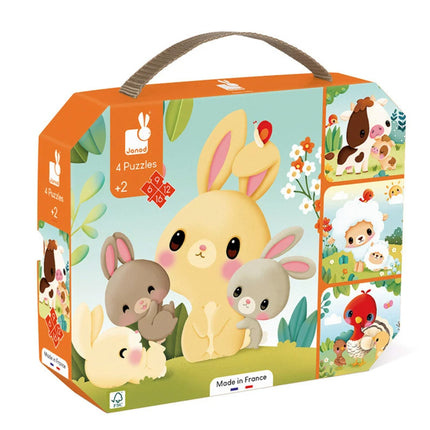 Janod Casse-tête progressif 4-en-1 - Ferme