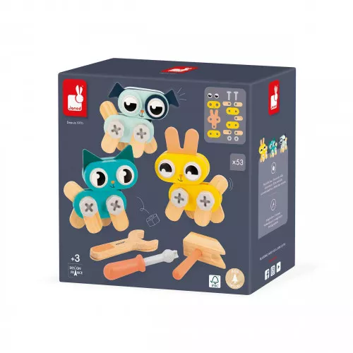 Janod Petits animaux à bricoler en bois - (3+)