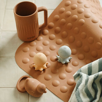 Minika Tapis de bain en silicone - Almond
