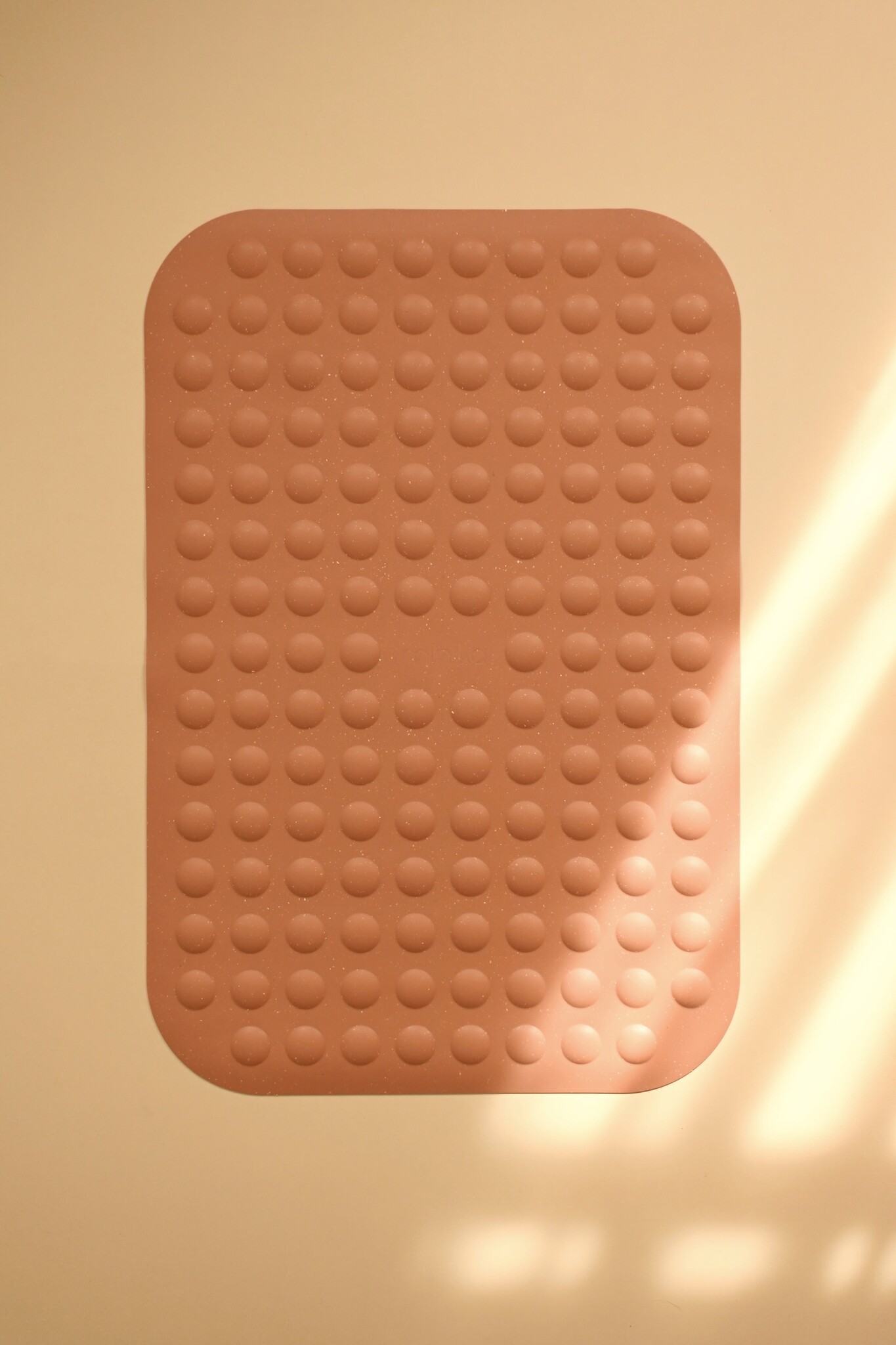 Minika Tapis de bain en silicone - Almond