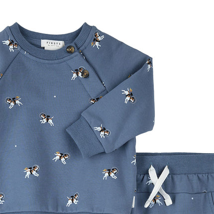 Petit Lem Ensemble ouaté chien de l'espace