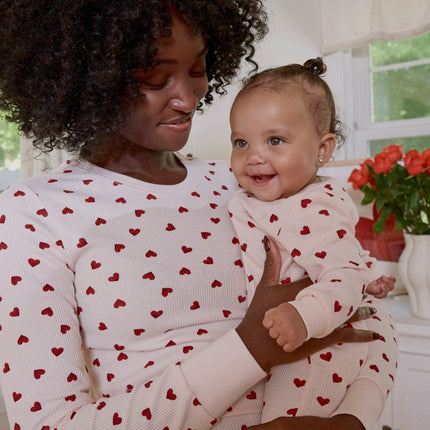 Petit Lem Dormeuse gaufré imprimé de coeur