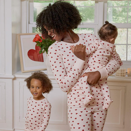 Petit Lem Dormeuse gaufré imprimé de coeur