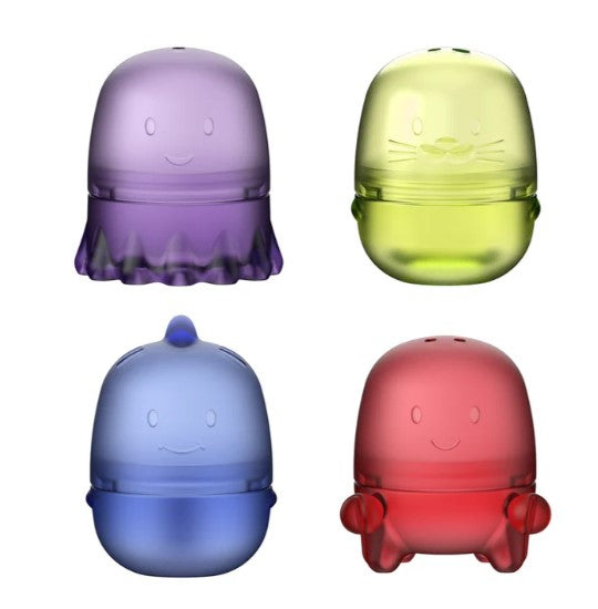 Ubbi Interchangeable Bath Toys - Translucent - 4 pk
