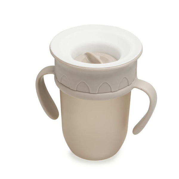 Ñouka Tasse d'apprentissage sans dégât 360° - Soft sand 7oz (6+ m)