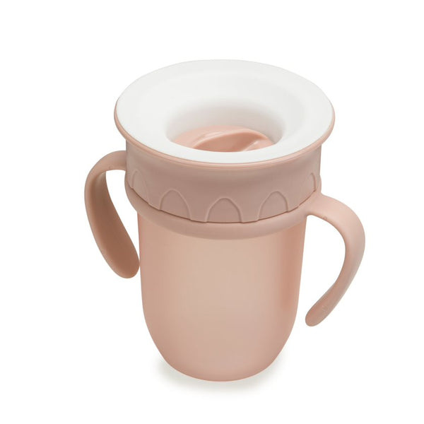Ñouka Tasse d'apprentissage sans dégât 360° - Soft blush7oz (6+ m)