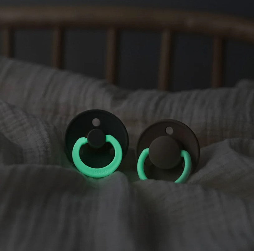 Bibs Ensemble de suce latex - "Glow in the dark" - Blush / Woodchuck