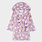 Petit Lem Peignoir en peluche violet à imprimé marguerites
