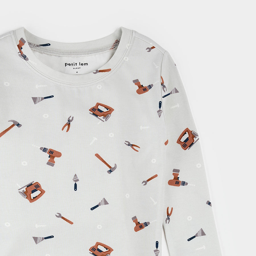 Petit Lem Ensemble pyjama outils de construction