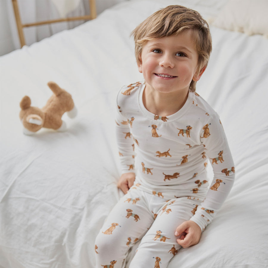 Petit Lem Ensemble pyjama imprimé de golden sportifs