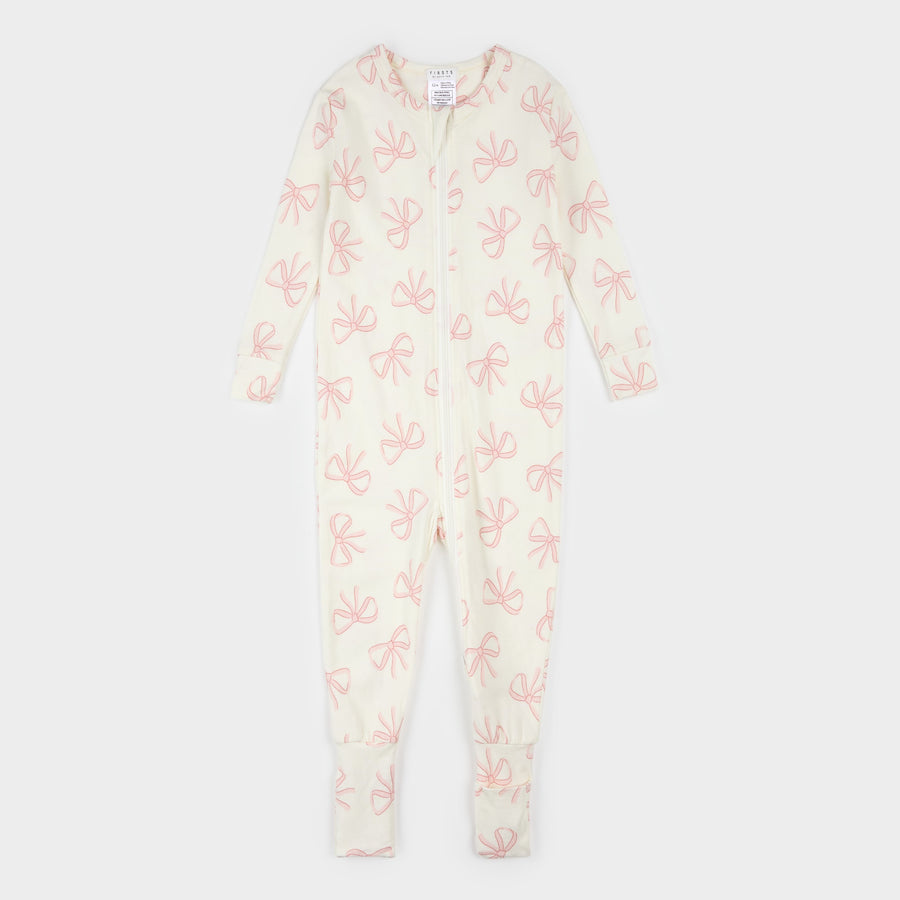 Petit Lem Dormeuse avec pieds rabattables imprimé de boucles rose