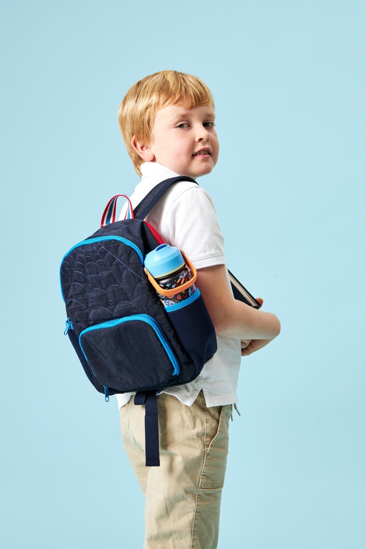 Inkaara Bouteille d'eau isotherme pour enfants 12oz. - Tortue "I am strong"