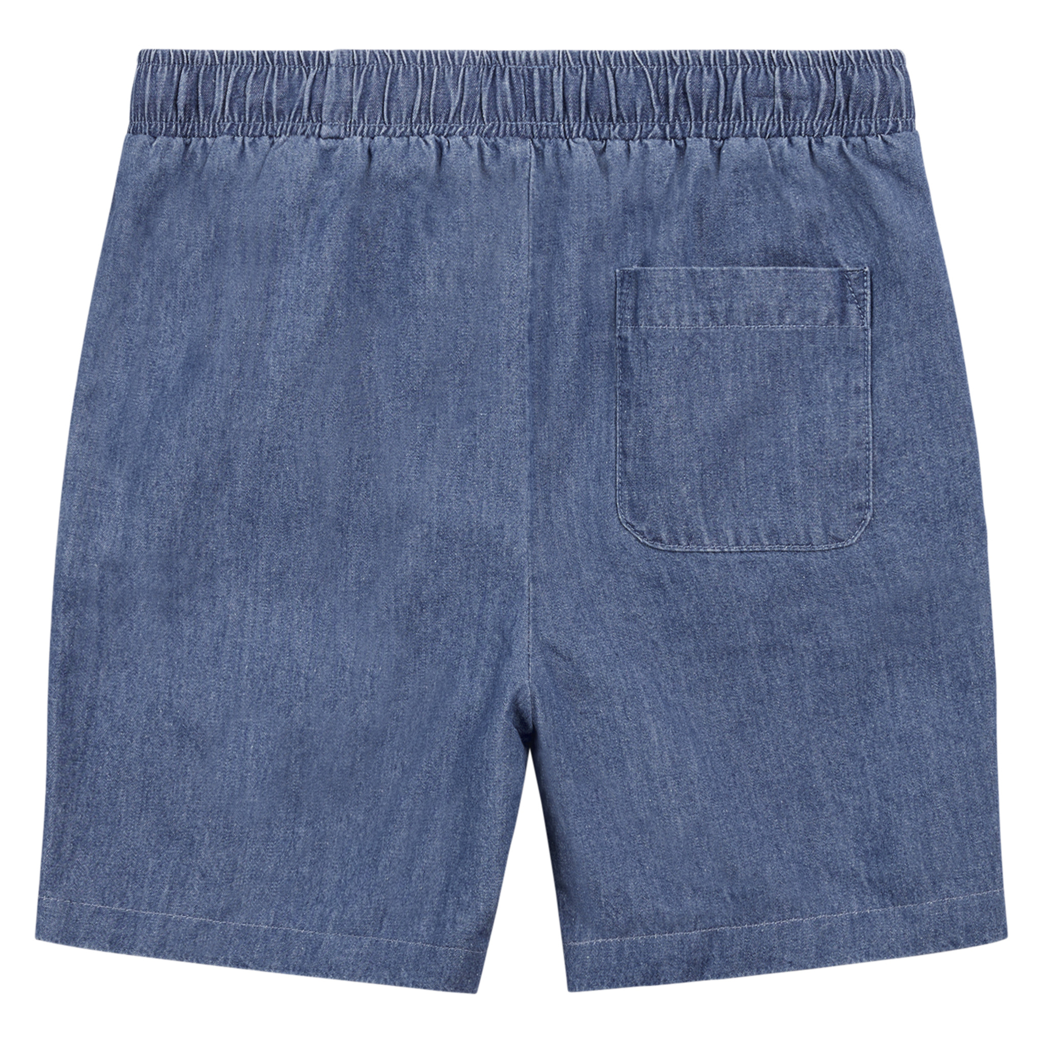Miles the label Short en chambray bleu denim