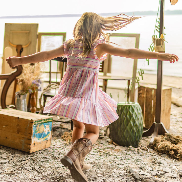 Souris Mini Robe à rayures colorées