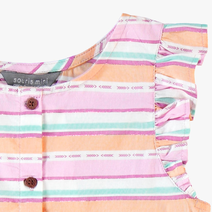 Souris Mini Robe à rayures colorées