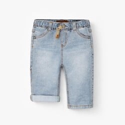 Souris Mini Jean bleu pâle avec écusson étoile